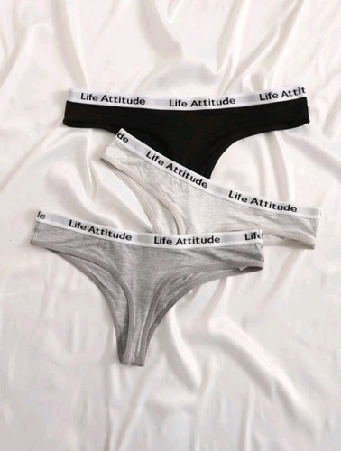 Calzones Para Mujer Estilo Tanga Pack De 3 Unidades