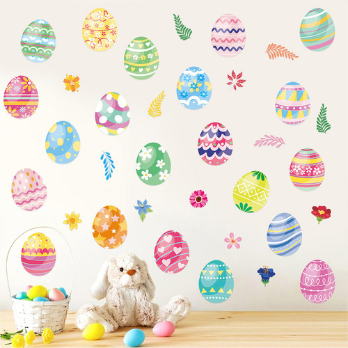 Adhesivos Decorativos De Pared De Pascua En Forma De X, Dise