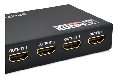 Ikkegol Vídeo 1 X 4 Hdmi Splitter Conmutador De 4 Puertos Hu