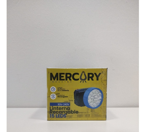 Linterna Recargable 15 Leds, Mercury (cod.1764)