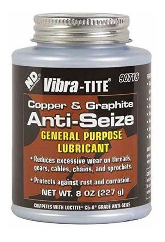 Anti Seize Compound, Jar, 8 Oz, Copper