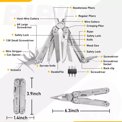 Bibury Multiherramienta, Multiherramienta De Acero Inoxidabl