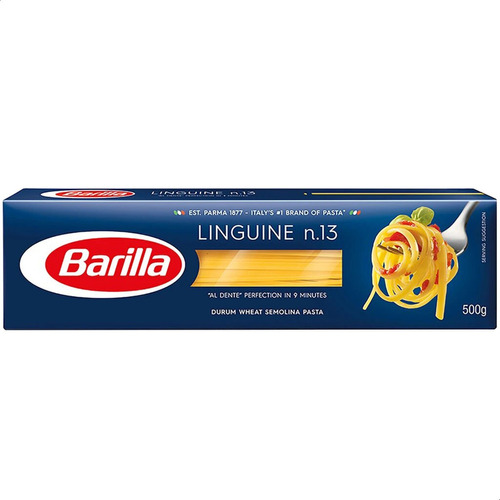 Imagen 1 de 6 de Fideos Linguine Bavette N°13 Barilla Pasta Italiana 