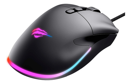 Mouse Gamer Havit Ms954 12000 Dpi 7 Botões Rgb Preto