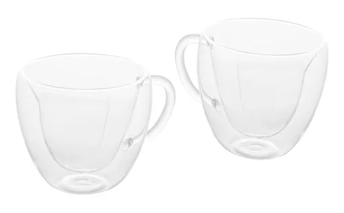 comprar Conjunto 2 Xícaras Café Heart Dupla Parede 80ml 1374 Lyor
