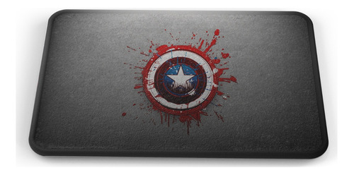 Tapete Marvel Escudo Capitán America Baño Lavable 40x60cm