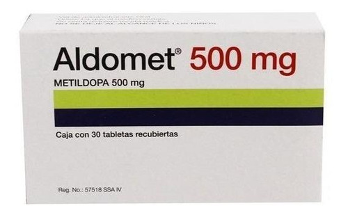 Aldomet 500 Mg 30 Comprimidos