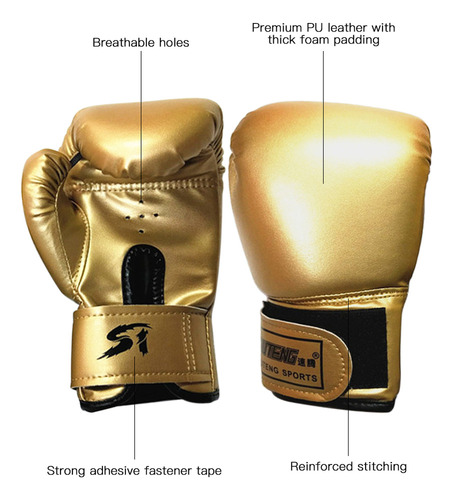 Luvas De Boxe - 10 Kick Years Punch Bag Gloves Practice Age
