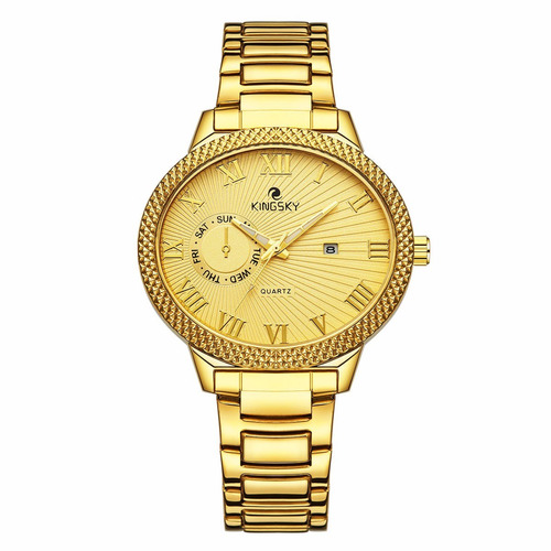 Reloj Dorado Kingsky  Para Mujer