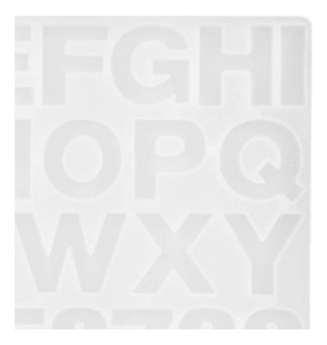 Molde De Letras Flexible De Silicona Transparente For Númer