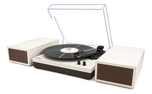 Lp&no.1 Tocadiscos Bluetooth Con Altavoces Estereo, Reproduc