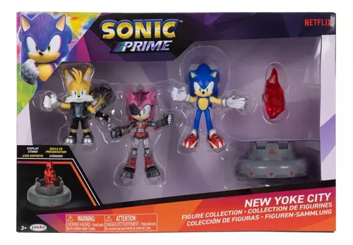 Boneco Sonic Prime Original Importado 11 Cm Com Caixa