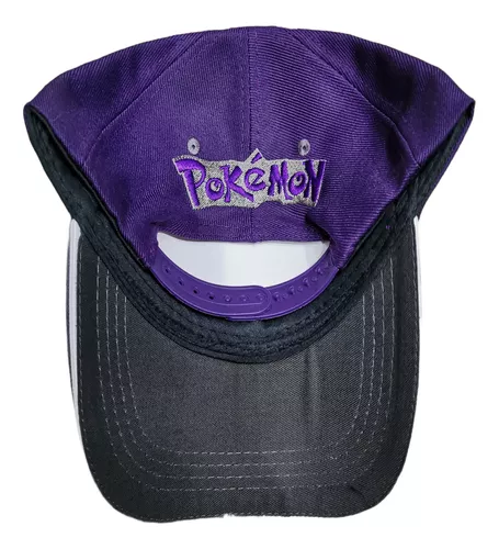 Boné Anime Gengar Pokemon Roxo Com Regulagem Bordado