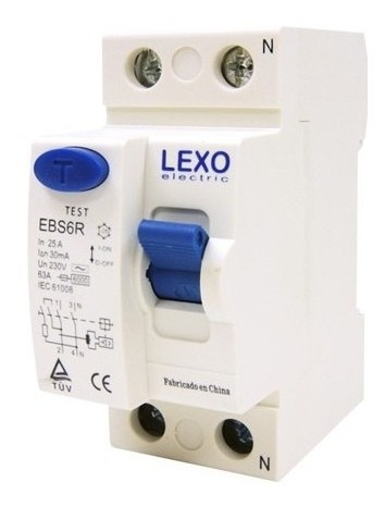 Interruptor Diferencial 2p 25a 30ma Lexo (precio X Ud)