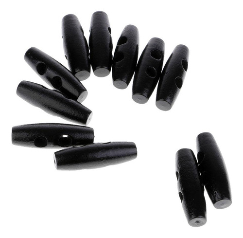 50pcs Botones De Ovalados De Para Abrigos Toggles Buttons 2