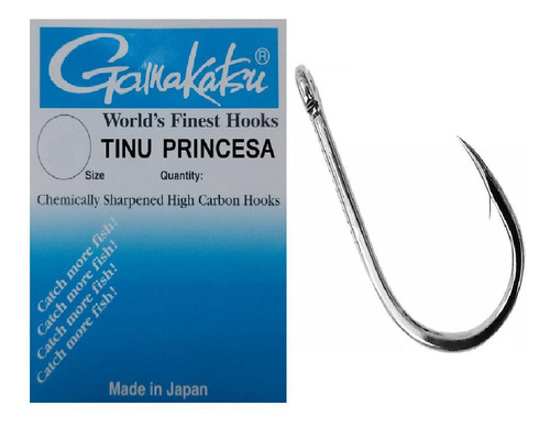 Anzol Gamakatsu Tinu Princesa Nº5 Cartela Com 15 Peças