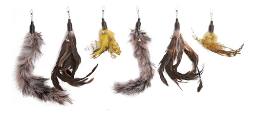 The Natural Pet Company Cat Toys Feather Refill 6 Pack - Add