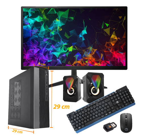 Mini Desktop + Monitor 19 Intel Core I5 6a 16gb 480gb Win10