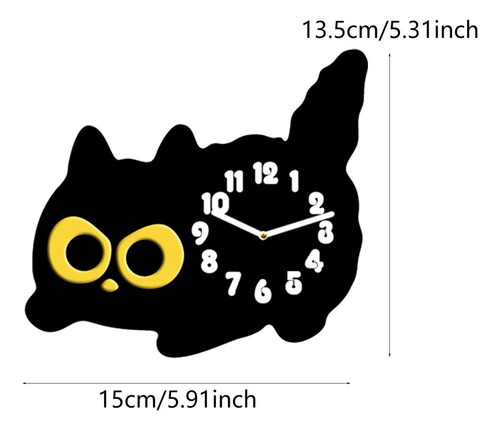 Tabletop Cat Reloj Mantel Reloj Desk Gatking Desk Reloj