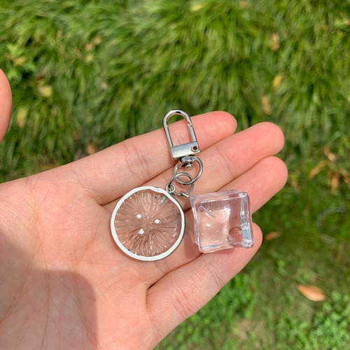 Pendientes Colgantes Transparentes Con Forma De Hielo Transp