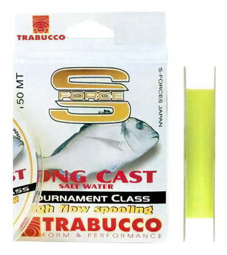 Linha Monofilamento Trabucco S-force Sw 0,25mm 18lbs 150m