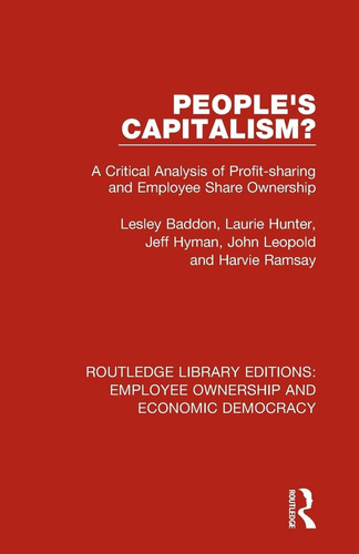 Libro: ¿capitalismo De Los Pueblos? (ediciones De La De De Y