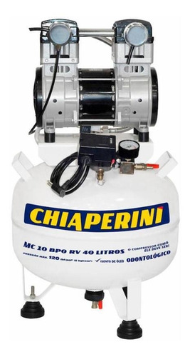 Compressor Odontológico 10 Pés 40l S/ Óleo Bpo Rv Chiaperini