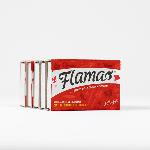 Flama Fósforos Paquete De 10 Cajetillas De 32 Pzs C/una