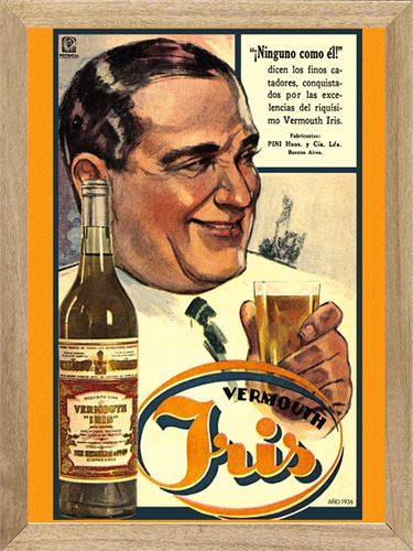 Vermouth  Iris , Cuadro,  Poster , Bebida         L522