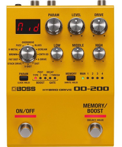 Boss Od-200 Pedal De Efectos Hybrid Drive