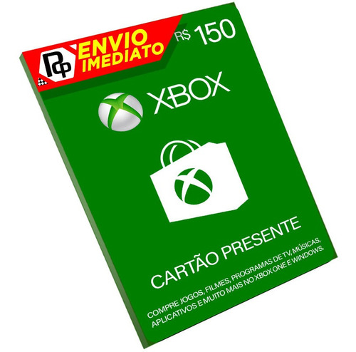 Cartão Xbox Brasil Br R$ 150 Reais Microsoft Points Gift
