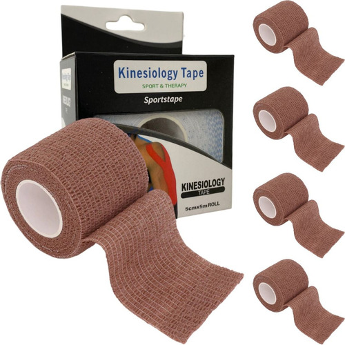 Cintas Kinesiologicas X5 Para Terapia Física 5m