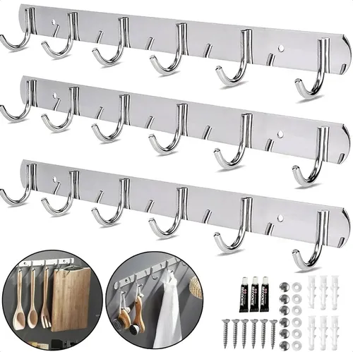 Perchero de pared acero inoxidable sale