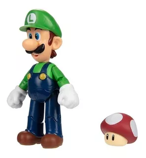 Figura Mario Bros Nintendo Coleccionable- Luigi