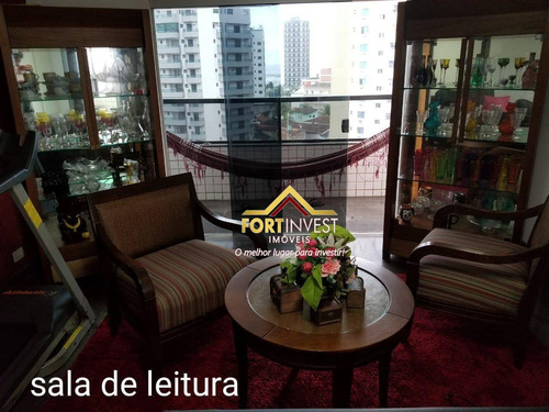 Imagem 7 de 30 de Apartamento Duplex Com 4 Dormitórios À Venda, 210 M² Por R$ 850.000,00 - Tupi - Praia Grande/sp - Ad0004
