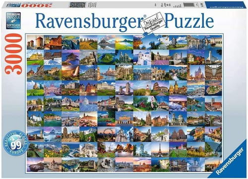 Rompecabezas Puzzle 3000 99 Lugares De Europa Ravensburger