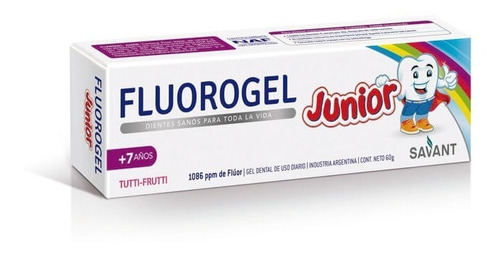 Fluorogel Junior Gel Dental Sabor Tutti Frutti X 60 Grs