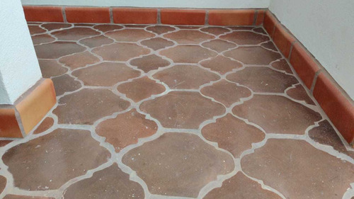 Imagen 6 de 8 de Piso Barro Saltillo Clay Terracotta Tile Loseta Baldosa Café
