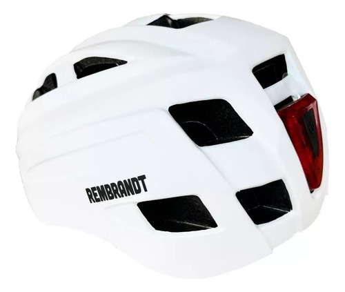 Casco Rembrandt Tomac Con Luz Para Bici Monopatin Homologado Color Blanco Talle M