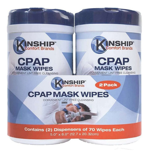 Toallitas De Limpieza De Mascarillas Cpap (140 Unidades, 2-.