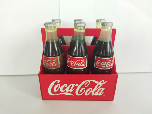 Coca Cola Botellas Colección Plumon Reja 6 Pz 