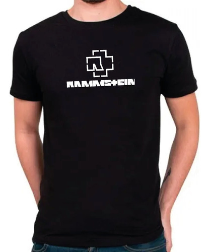 Playera Rammstein Logo Corte De Vinil Hombre