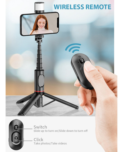 Trípode De Escritorio Portátil Para Selfie Stick Para Soport