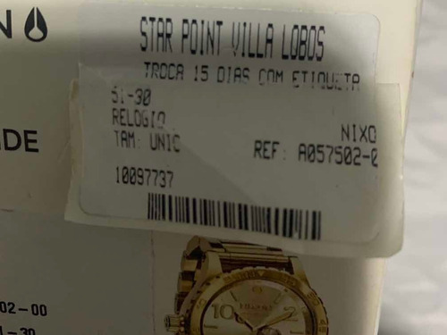 Relógio Nixon 51.30 Dourado Original