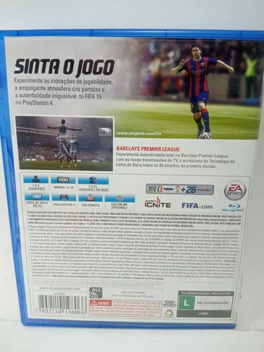 Jogo Ps4 Fifa 15