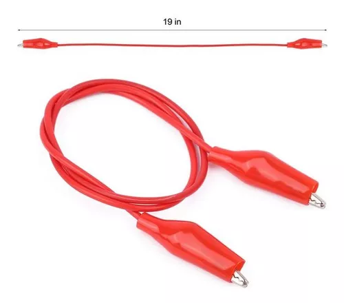  32 pinzas de cocodrilo, cable eléctrico de prueba, pinza de  cocodrilo. : Instrumentos Musicales