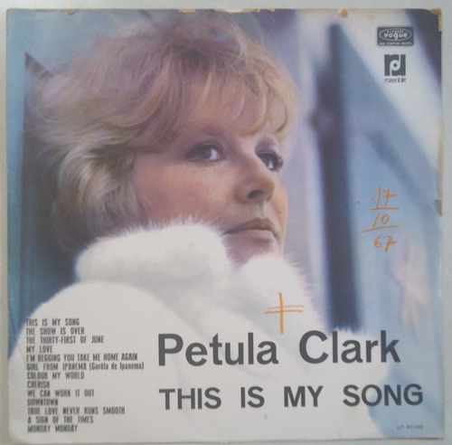 Lp Petula Clark 1967 This Is My Son, Disco De Vinil