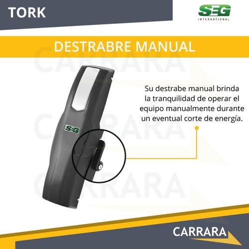 Kit Motor Seg Tork Lock Traba 220 Porton Levadizo Automático
