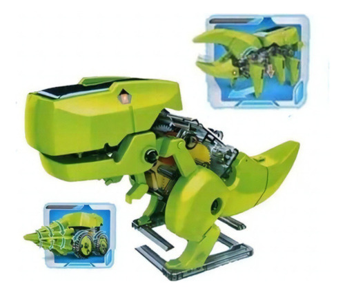 Robot robótico educativo 3 en 1 con soporte de energía solar en la parte superior del color, como se muestra en la imagen