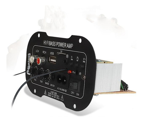 H Subwoofer De Coche Potencia Hifi Bajo Placa Amplificadora
